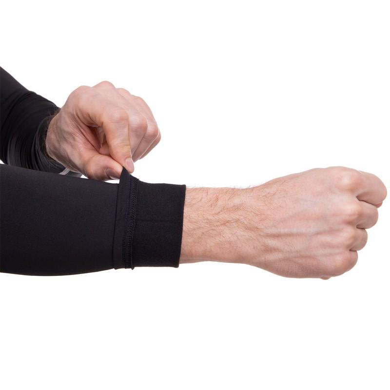 Футболка компрессионная мужская LIDONG UA-505 с длинным рукавом S 150-160 см Черный - фото 7