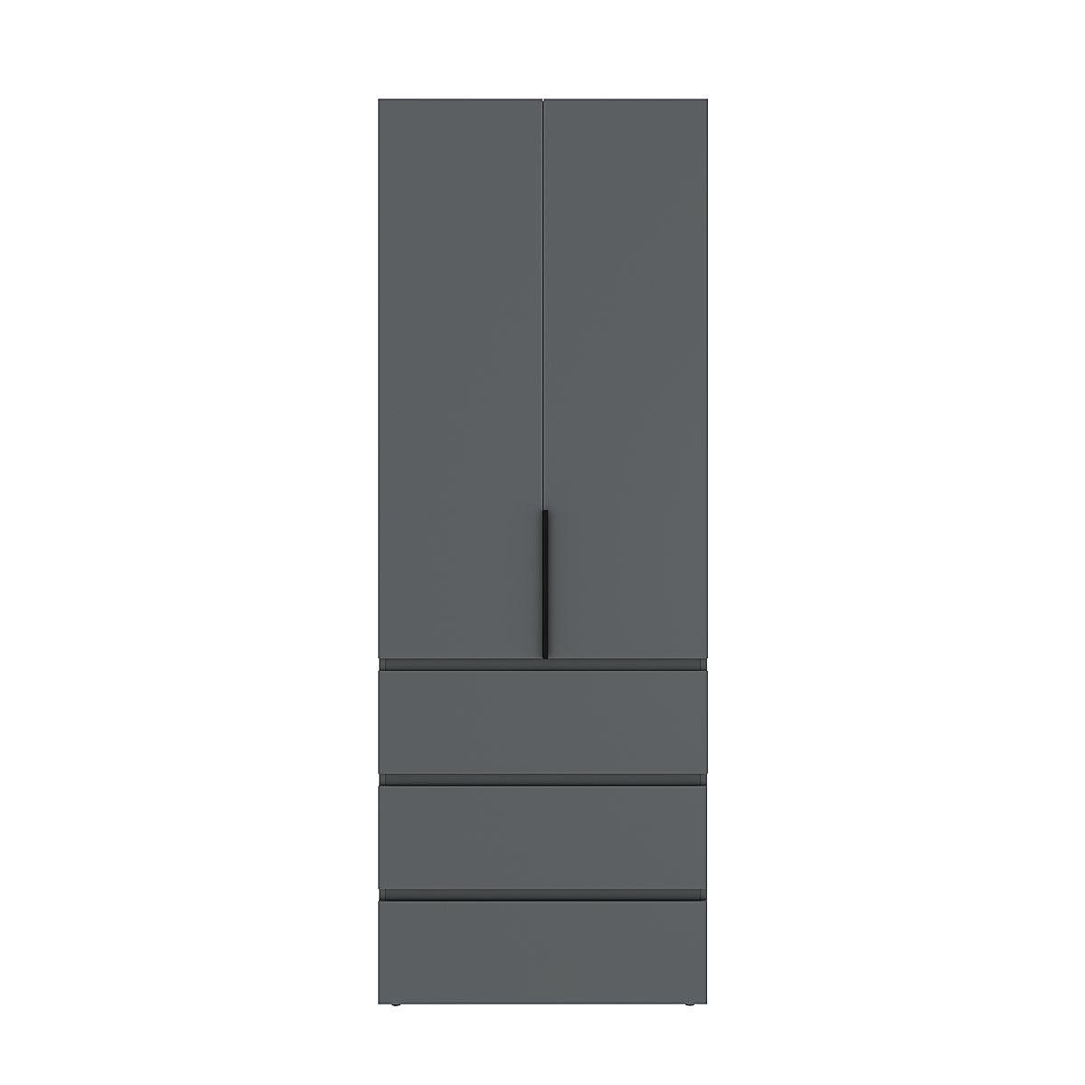 Шкаф распашной ART IN HEAD №2 Light 800x500x2200 мм Графит серый (GALT12070000000)