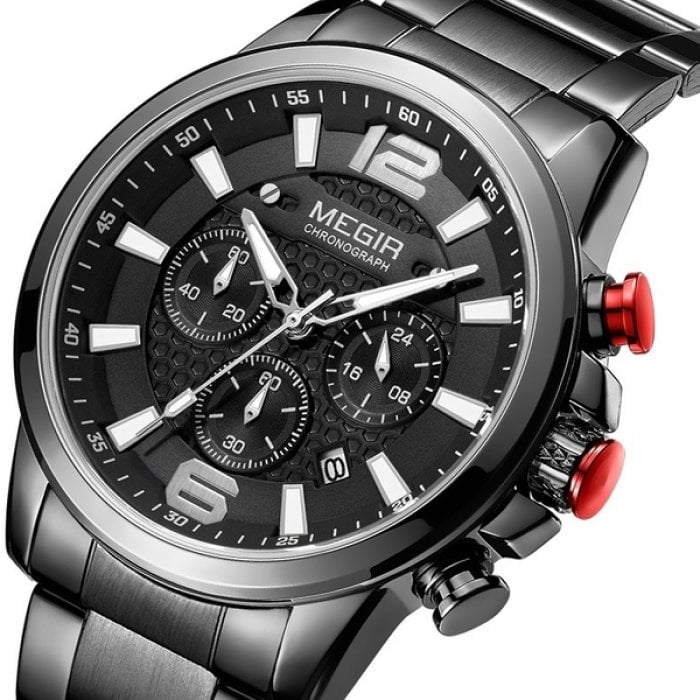 Годинник наручний чоловічий Megir Arnold Black (1046) - фото 2 Годинник наручний чоловічий Megir Arnold Black (1046) - фото 2
