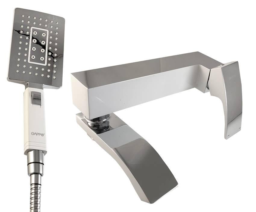 Смеситель для ванны Gappo Jacob G3207-8 Белый/Хром (34542)