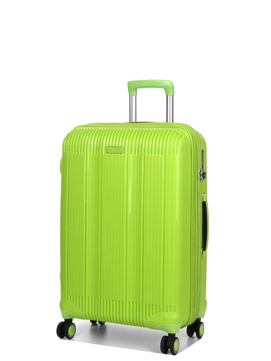 Чемодан Airtex 637 дорожный средний полипропилен 66 л 67х42х26 см Салатовый