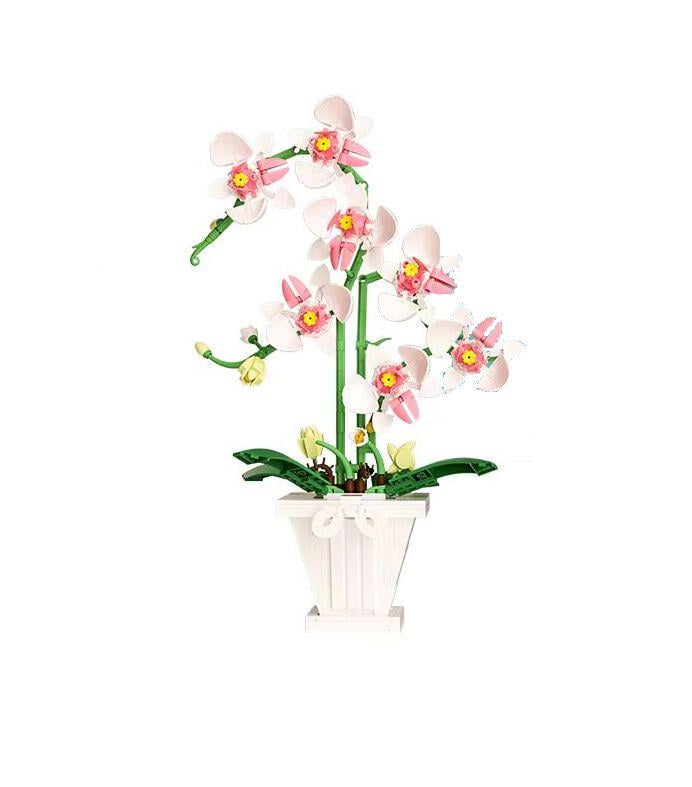 Конструктор Elegant Орхидея в горшке 718 деталей Белый (519)
