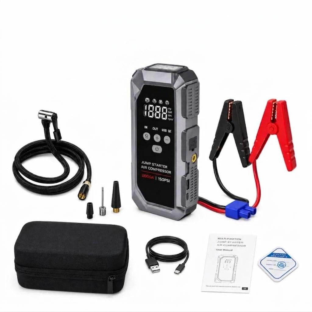 Пуско-зарядное устройство Jump Starter K3 12000 mAh 12V 600А 150 PSI с фонарем (37771942)