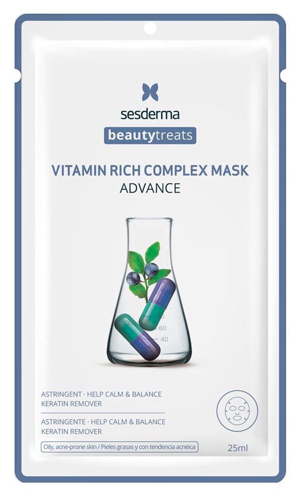 Тканевая маска с витаминным комплексом SesDerma Beauty Treats Vitamin Rich Complex Mask 25 мл - фото 1