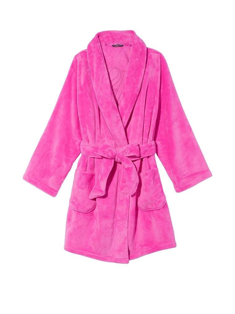 Халат Victoria's Secret Short Cozy Robe M/L Рожевий (60404721) (25)