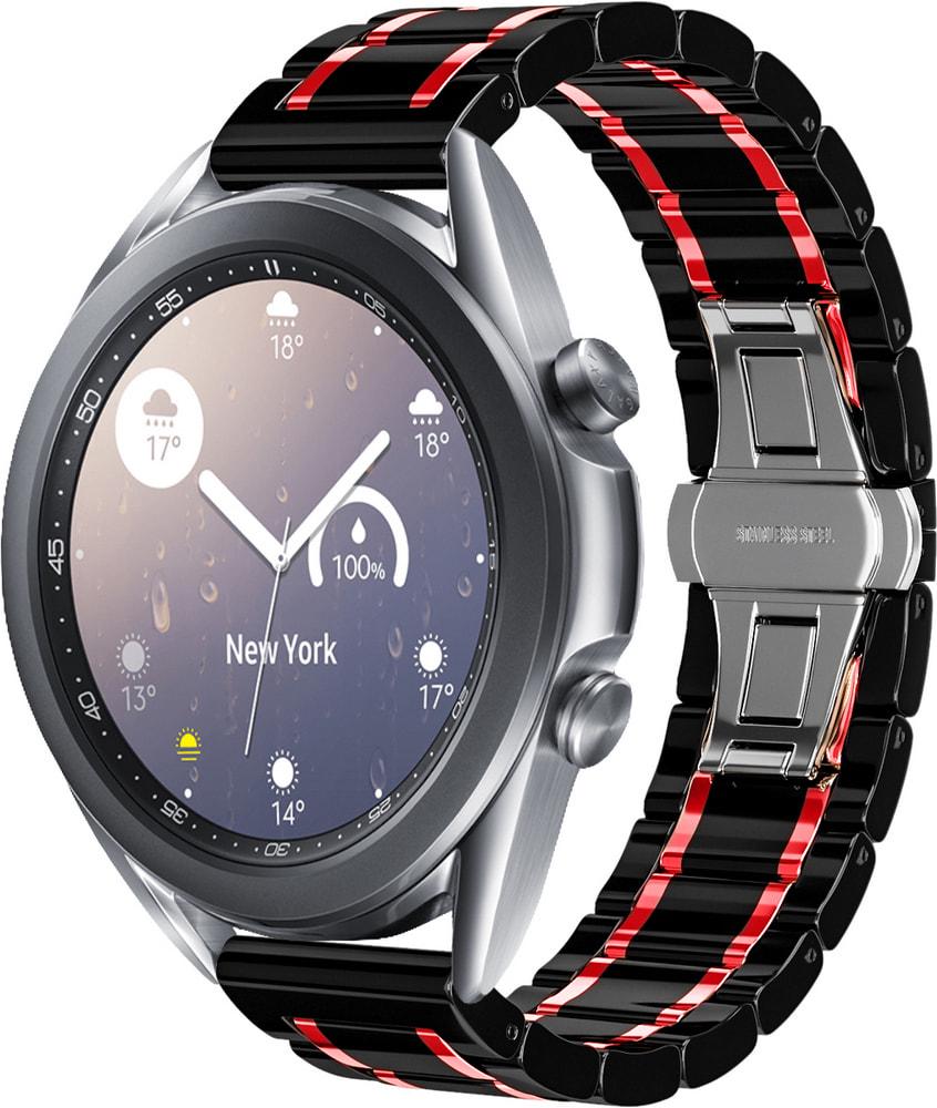 Ремешок керамический Ceramo для Galaxy Watch 3 41 мм Black/Red (28724-44)