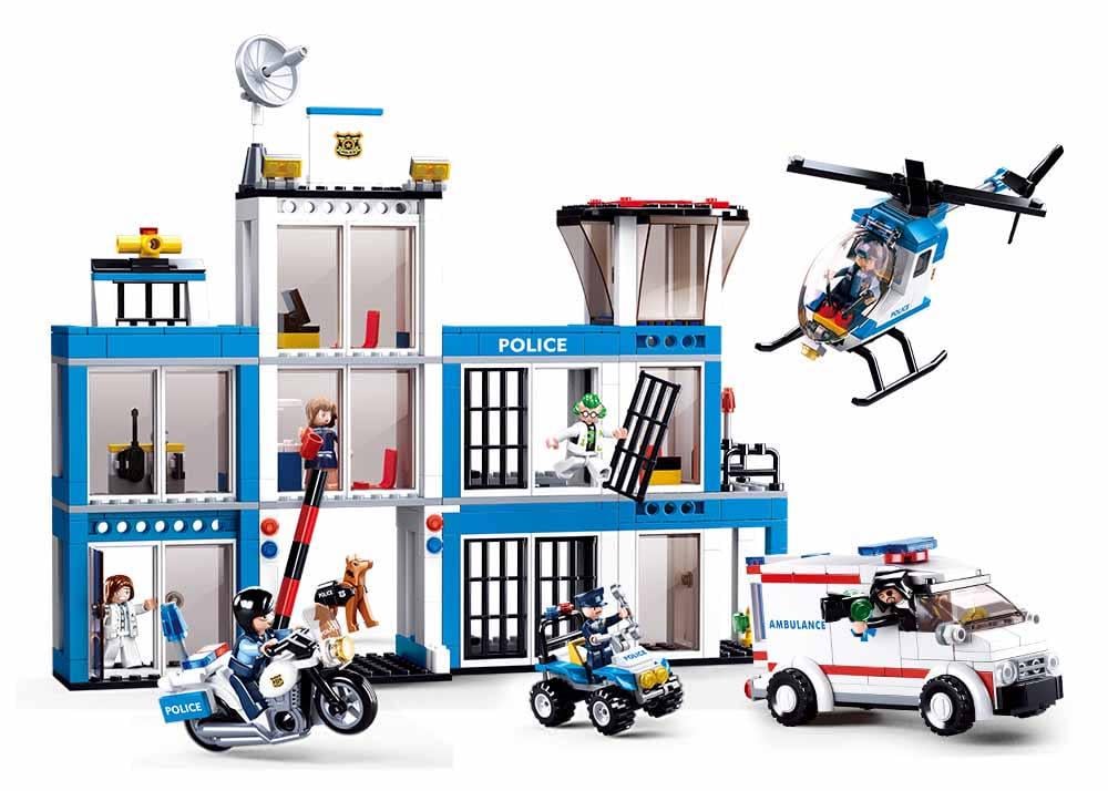 Конструктор Sluban M38-B0660 Штаб-квартира полиции 606 деталей 7 фигурок (M38-B0660)