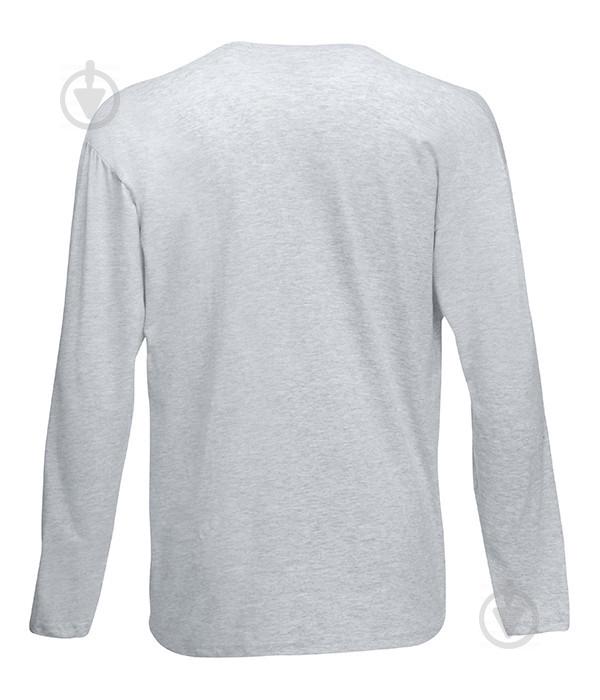 Лонгслив Fruit of the Loom Valueweight long sleeve 4XL Серо-лиловый (0610380944XL) - фото 2