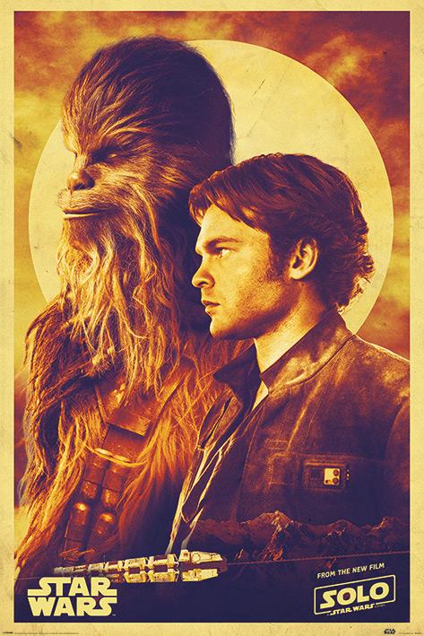Постер плакат Хан Соло Звёздные Войны Хан и Чуи/Solo A Star Wars Story Han and Chewie 61x91,5 см