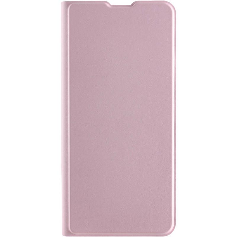 Противоударный Кожаный чехол книжка GETMAN Elegant (PU) для TECNO Spark 8C Розовый