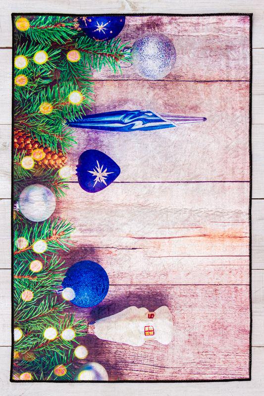 Килим декоративний Різдвяний Носи Своє 60х90 см Бежевий (3033-5)