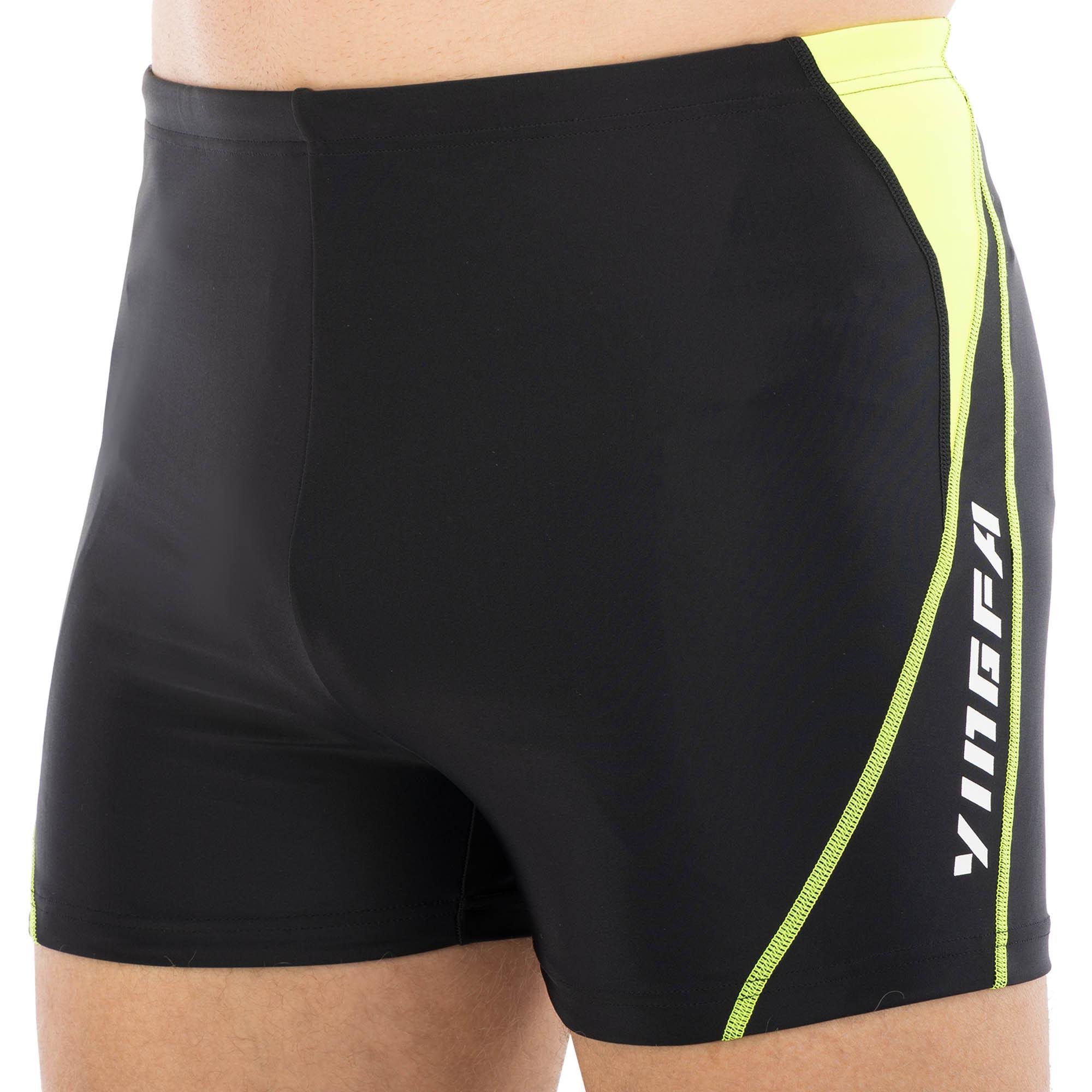 Плавки боксери чоловічі для плавання YINGFA 24T852 M Чорно-салатовий (24T852_Черный-салатовый_M_(15)