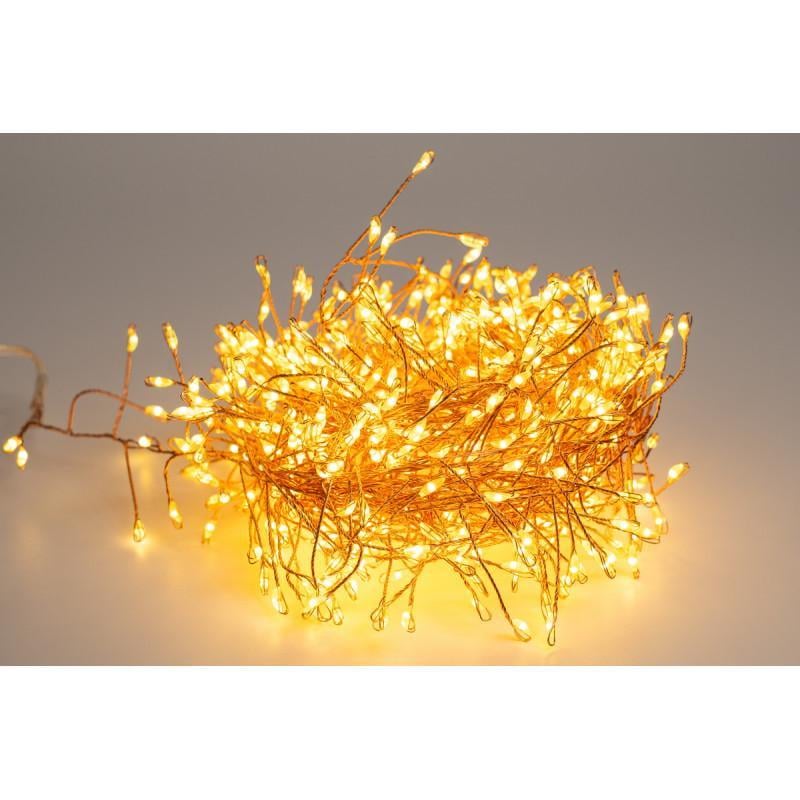 Гірлянда нитка 8 м 700LED 8 режимів теплий білий IP44 (721114)