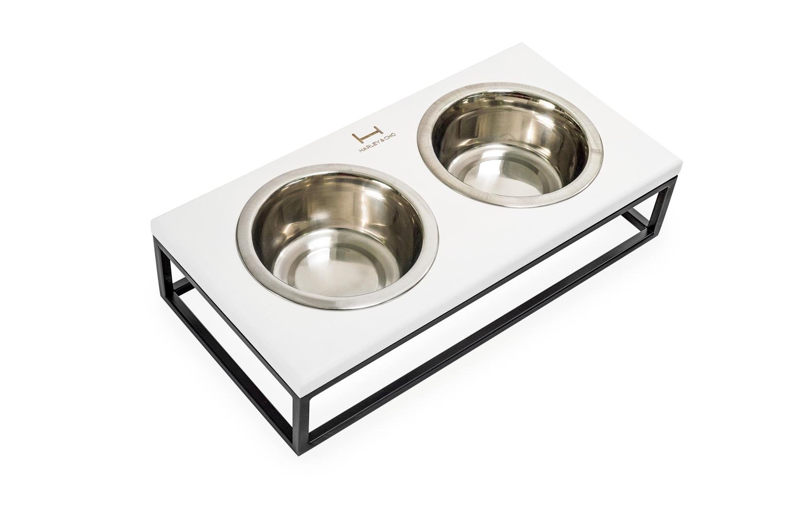 Миски на подставке Harley and Cho S 0,45 л White/Black (3300060)