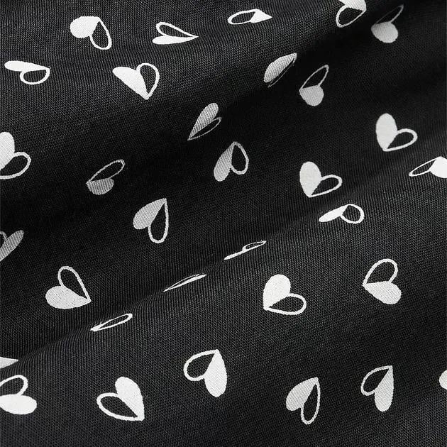 Піжама бавовняна футболка/шорти Victoria's Secret 100% Cotton Short Tee-jama Set L Чорний (26811506D) - фото 4