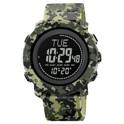 Часы наручные мужские Skmei 2095CMGN Compass Green Camouflage (595708)