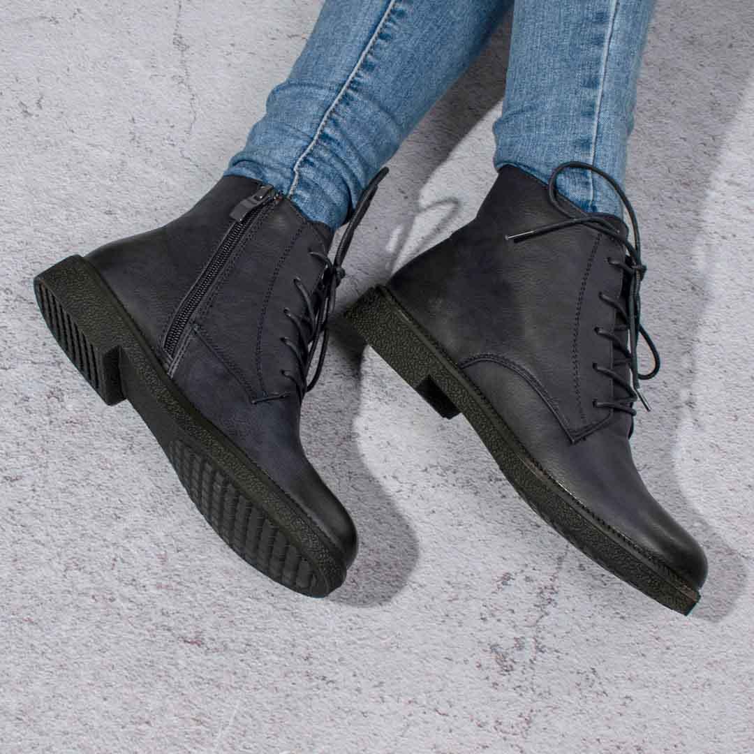 Ботинки женские на низком каблуке 328221 р. 38 24 см