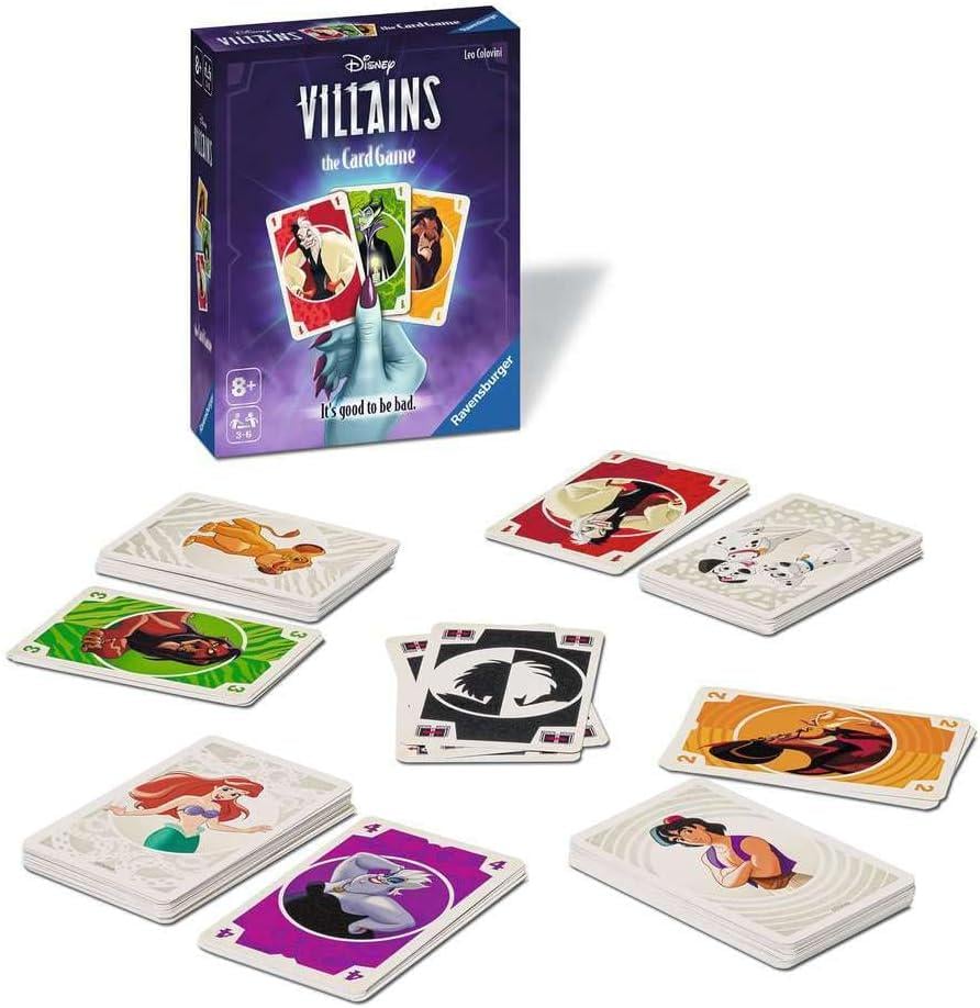 Настольная карточная игра Ravensburger Disney Villains The Card Game для всей семьи/3-6 игроков/ от 8 лет (RV-27278-VIL)