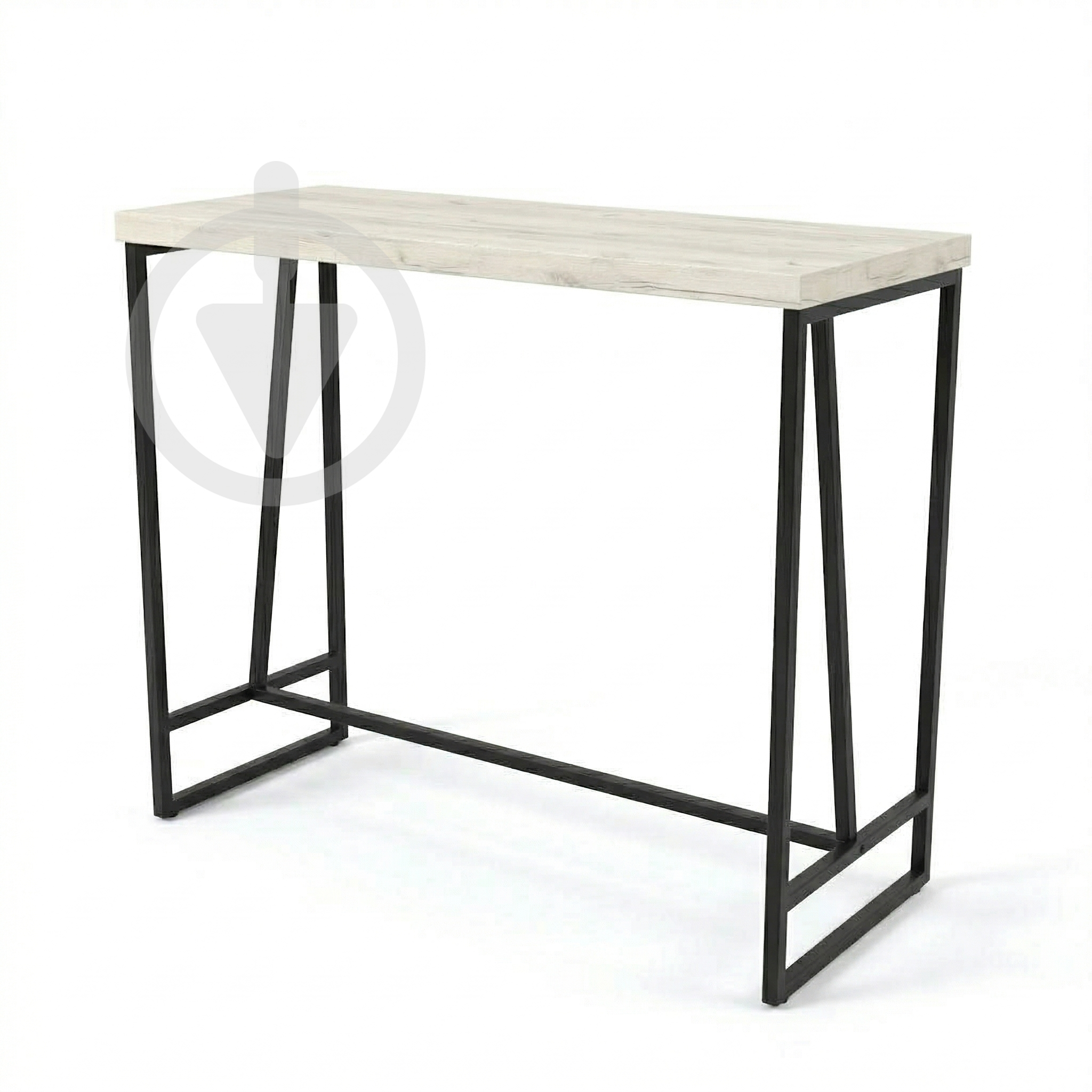 Барный стол AVVS Remond Лофт 1110х470 мм ДСП 36 мм/металлический каркас Черный/Дуб Крафт Белый Барный стол AVVS Remond Лофт 1110х470 мм ДСП 36 мм/металлический каркас Черный/Дуб Крафт Белый