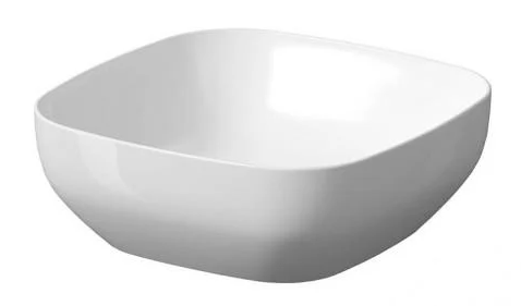 Умивальник на стільницю накладний квадратний Cersanit LARGA 38x38 см Білий EW (K677-004)