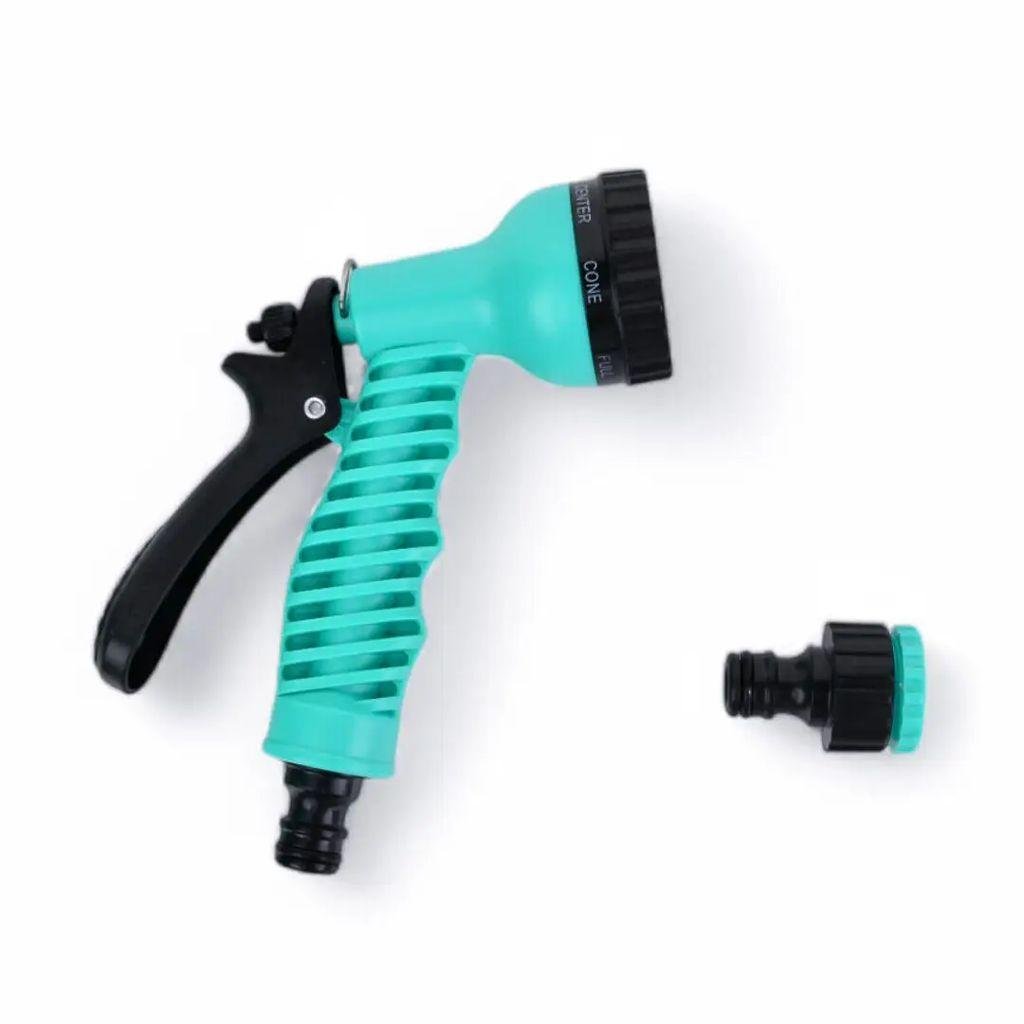 Шланг поливочный растяжной K-50FT с распылителем на 7 режимов 15 м Turquoise (784780629) - фото 8