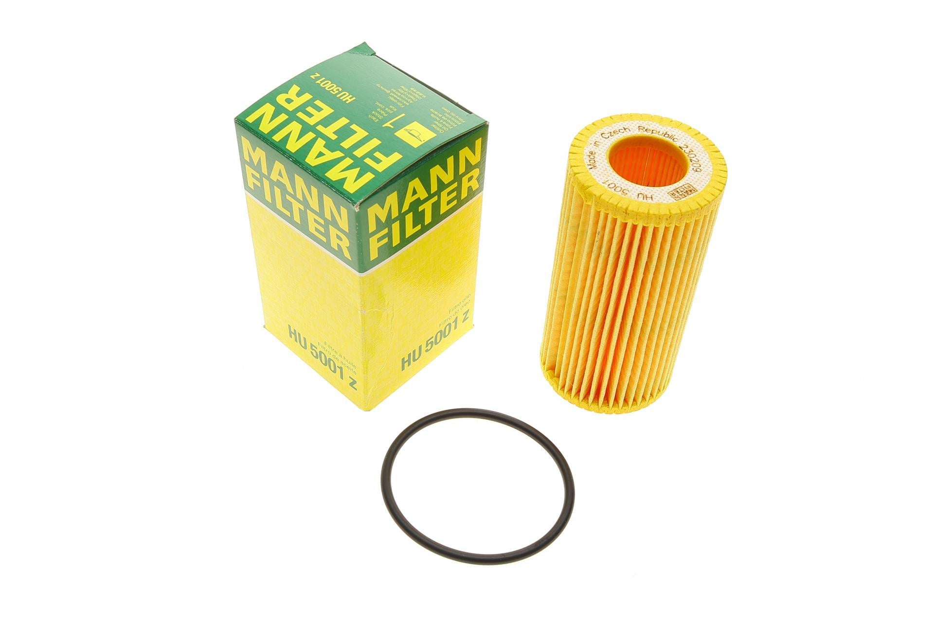 Фильтр масляный Mann-Filter для Ford Transit Connect/Tourneo Connect/Kuga/Focus 1,5 Ecoblue АКПП 18- (HU 5001 Z)