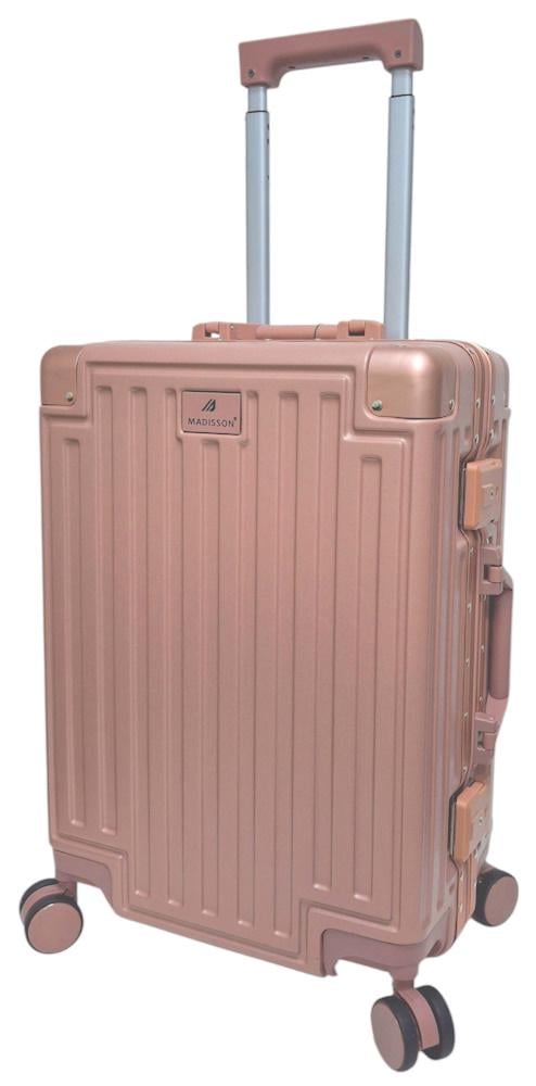 Чемодан маленький для ручной клади S Madisson Snowball 66503 поликарбонат 100% S 53x37x22 см Розовое золото