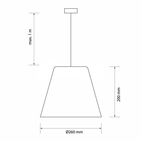 Підвісний світильник ETRON 1-EDR-7201 NordicGlow E27 1x40 Вт Білий (95348) - фото 4 Підвісний світильник ETRON 1-EDR-7201 NordicGlow E27 1x40 Вт Білий (95348) - фото 4