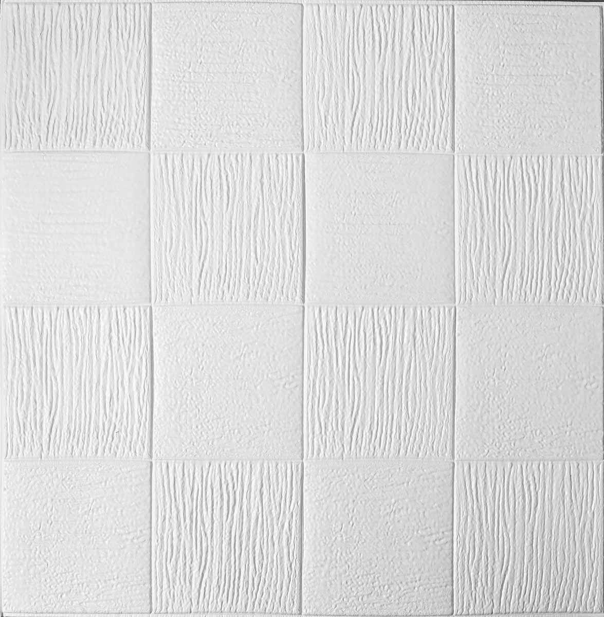 3D-панель Плетіння самоклеюча декоративна 700x700x5 мм Білий (585)