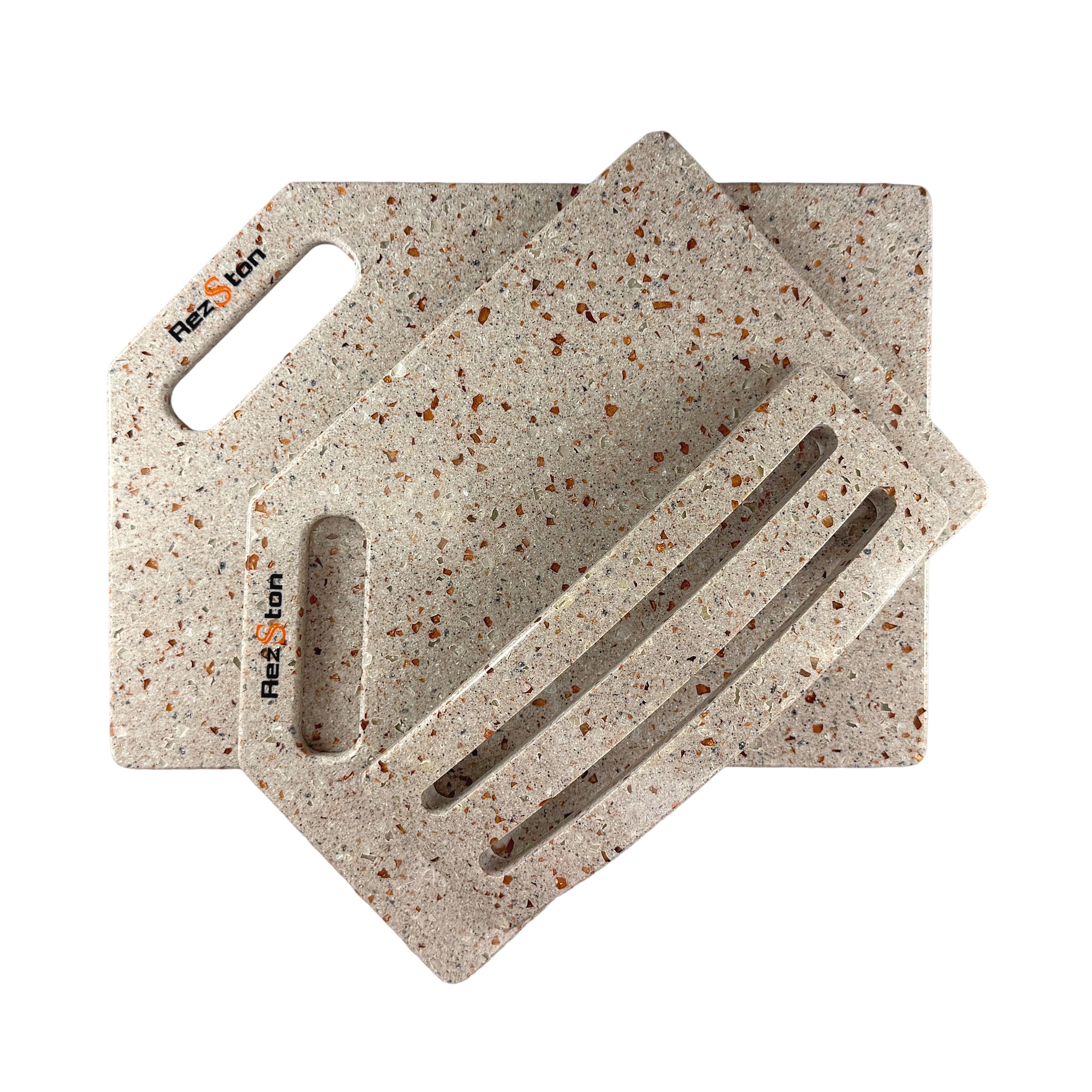 Набір кухонних дошок RezSton RST-2/9 зі штучного каменю (RST-2/9) - фото 2 Набір кухонних дошок RezSton RST-2/9 зі штучного каменю (RST-2/9) - фото 2