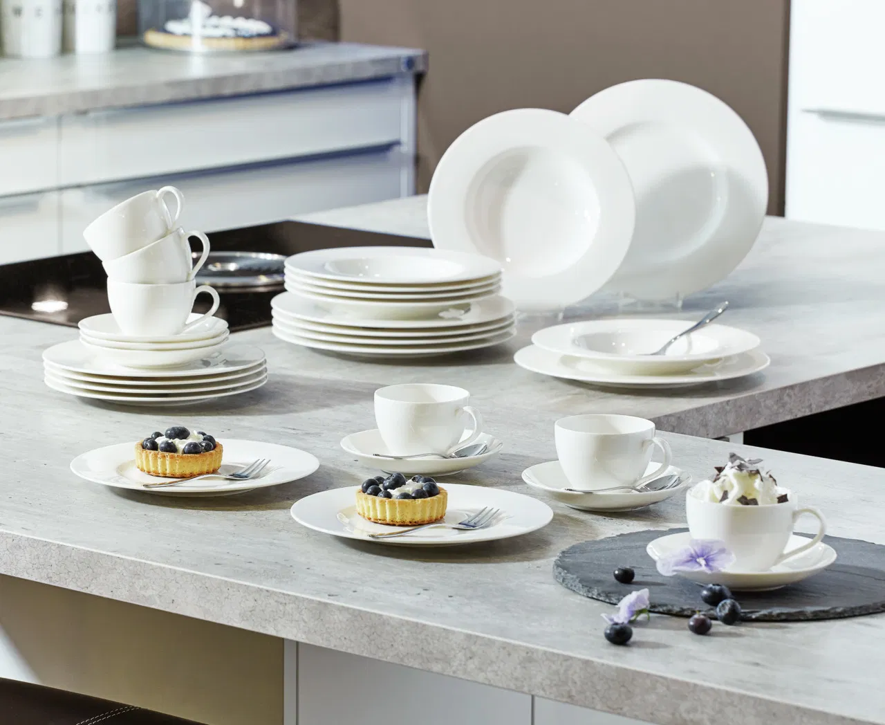 ᐉ Набор столовой посуды Villeroy & Boch Basic White 30 предметов