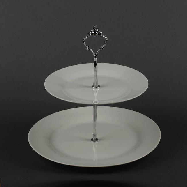 Фруктовница 2-ярусная Белый (00749)