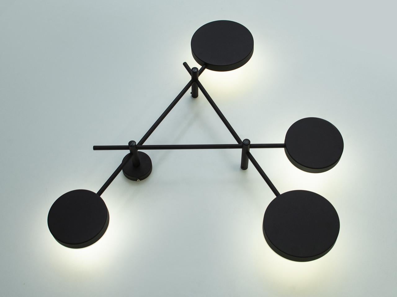 Настенный светильник светодиодный для гостиной Molecular Wall 8667BK 30W Черный (2697820213)