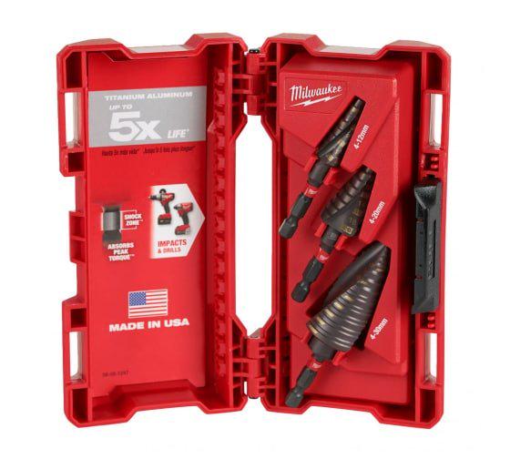 Набір ступінчастих свердл SHOCKWAVE Impact Duty MILWAUKEE 3 шт. (48899266)