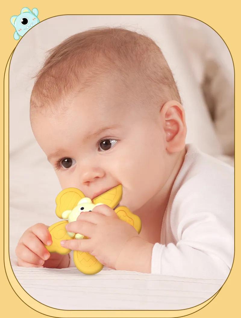 Іграшка для малюка ALASOU Спіннер на присосці Color 1 - фото 5 Іграшка для малюка ALASOU Спіннер на присосці Color 1 - фото 5