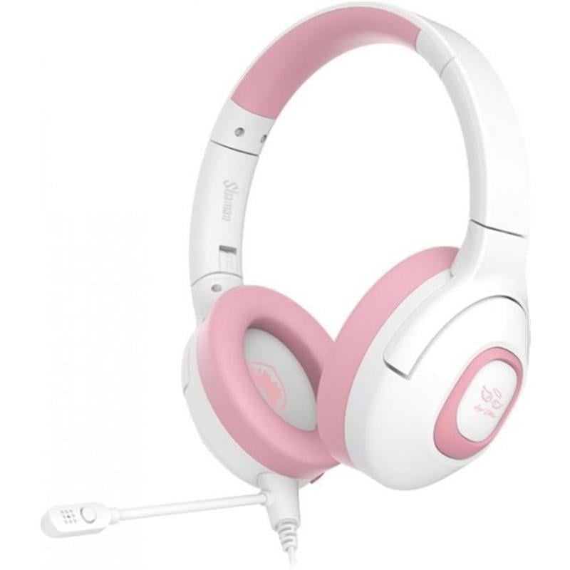 Гарнитура проводная Sades SA-724 Shaman mini-Jack 3,5 мм Pink (sa724pkj)