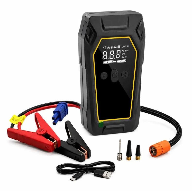 Пуско-зарядний пристрій Jump Starter K5 400 А/компресор150 PSI/Power Bank 16000 mAh/LED-ліхтар (K517900)