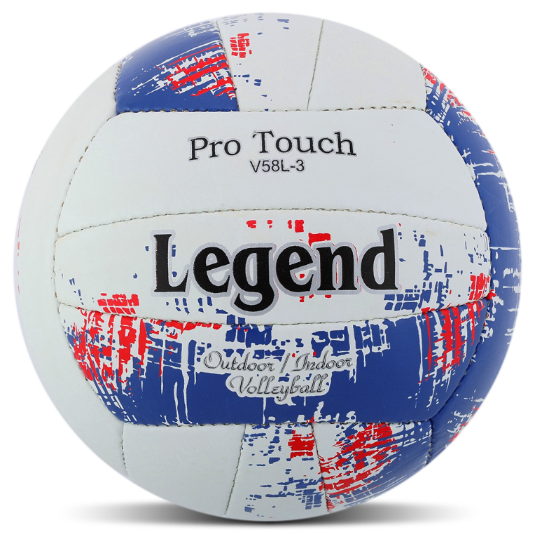 М'яч волейбольний LEGEND PU (VB-4071_Білий-синій)