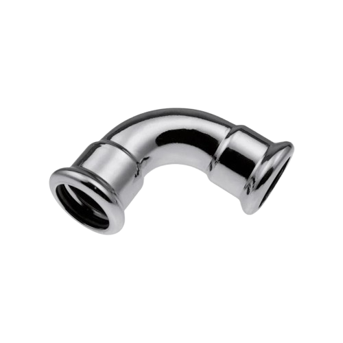 Колено ниппелистое KAN Inox press 90° 35 мм