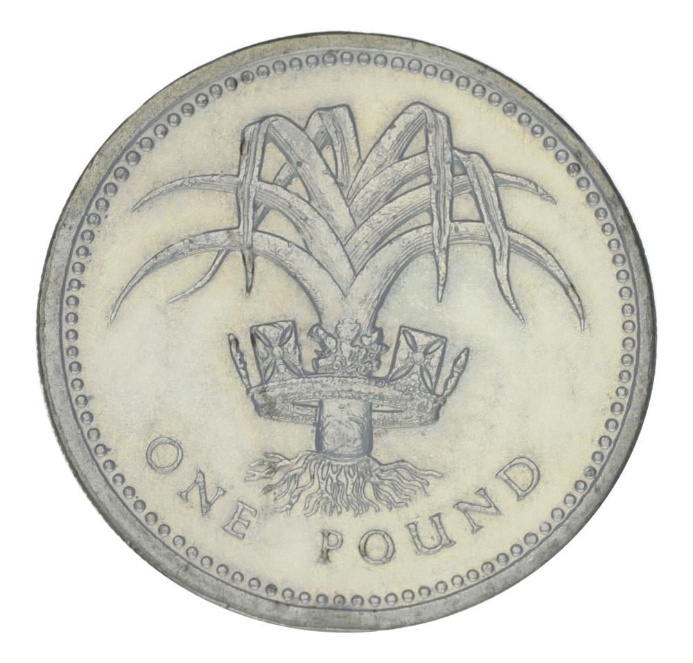 Коллекционная монета Великобритания 1 фунт 1985 F-VF (М21802)