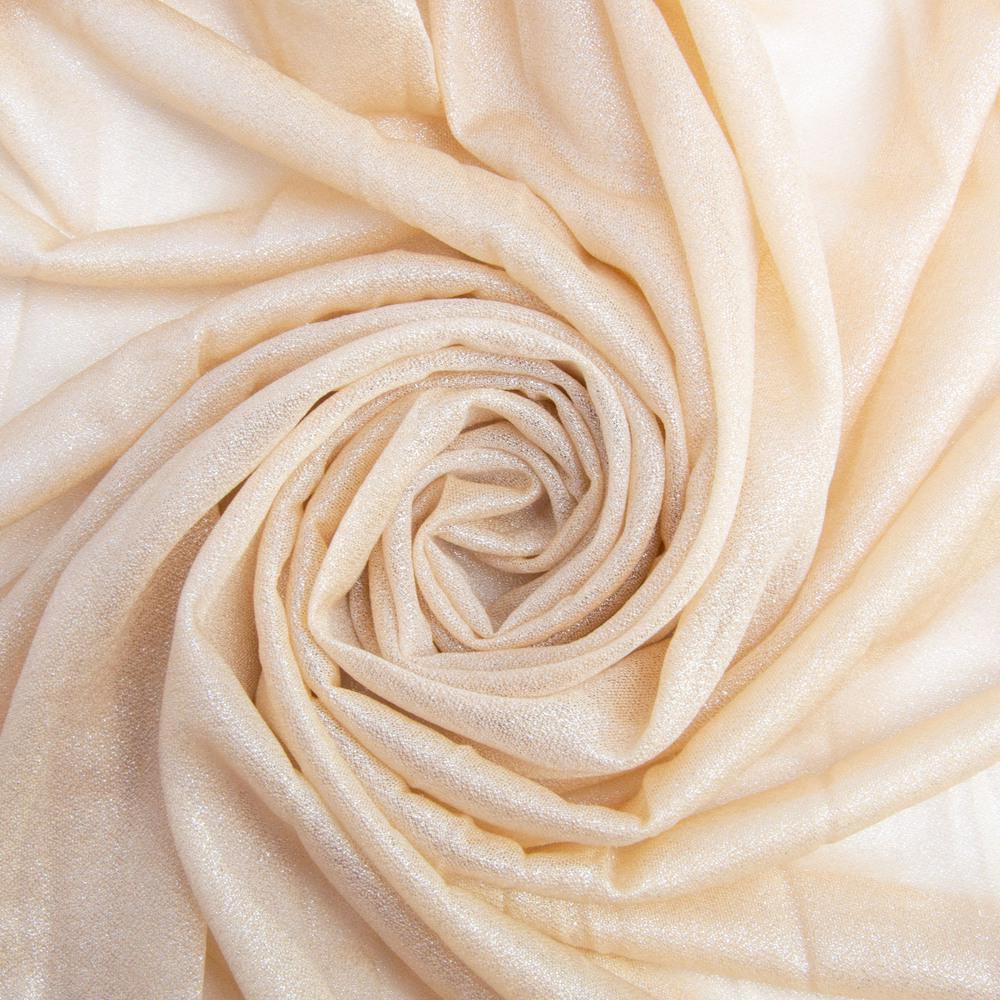 Тканина трикотаж Феєрія металлік креп 100 гр/м2 150 см Беж (25911)