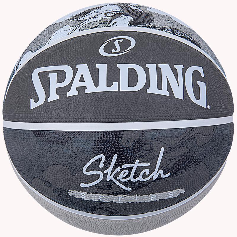 Баскетбольний м'яч Spalding Sketch Jump Ball № 7 Сірий (21137798)