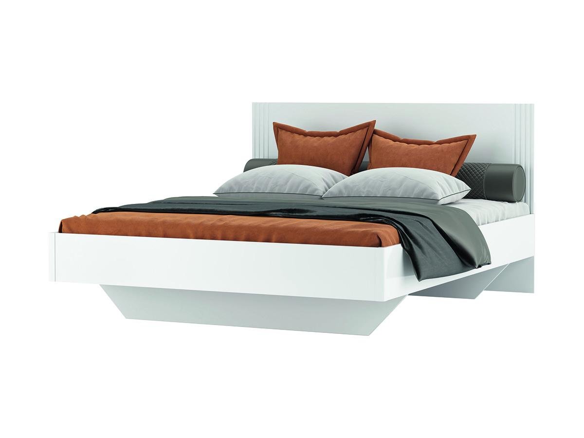 Кровать полуторная Світ Меблів Амелия ДСП/МДФ 120х200 см Белый/Белый глянец Кровать полуторная Світ Меблів Амелия ДСП/МДФ 120х200 см Белый/Белый глянец