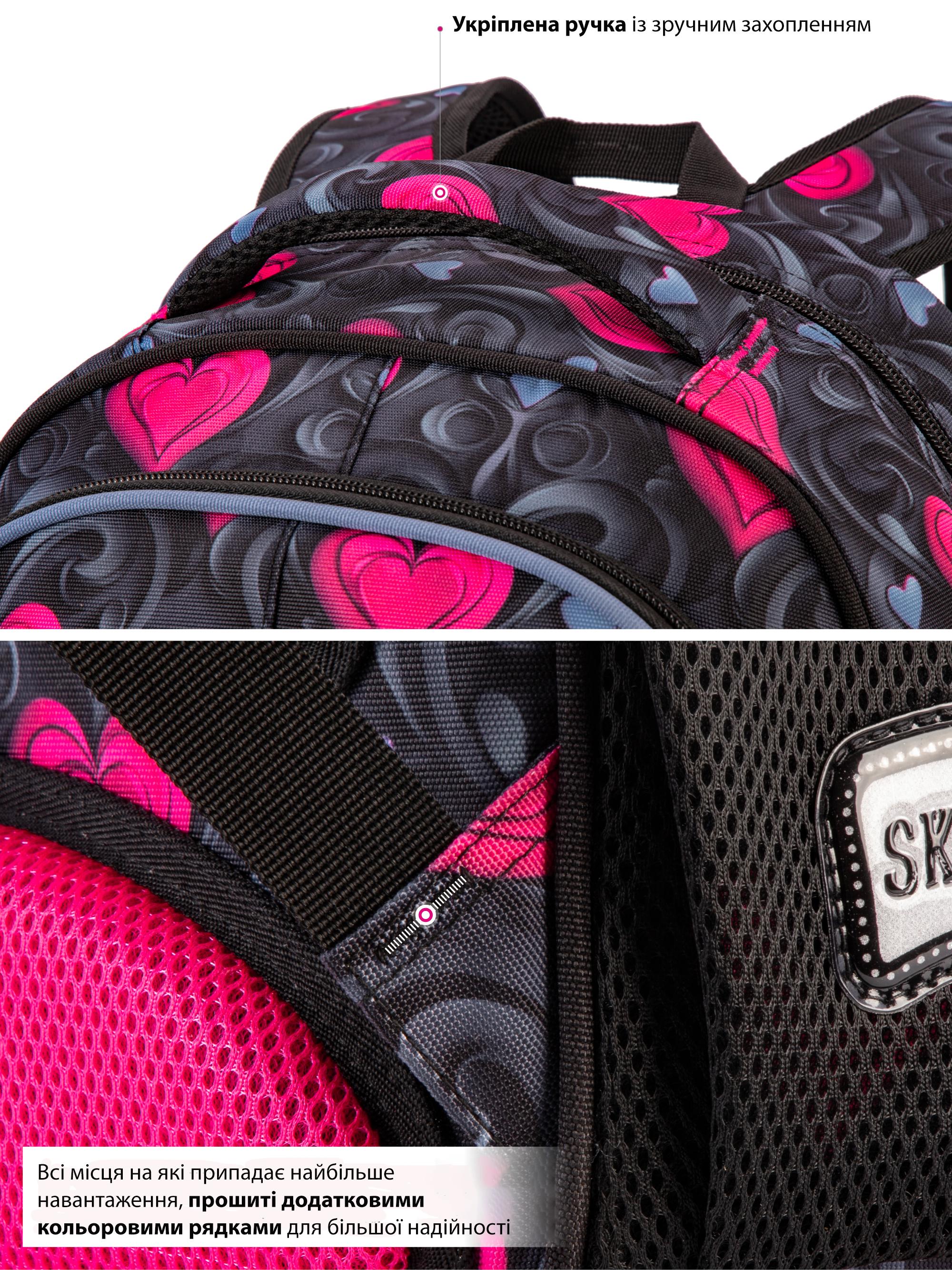 Рюкзак для младших классов SkyName Котик ортопедический 37х30х18 см (R2-223) - фото 8 Рюкзак для младших классов SkyName Котик ортопедический 37х30х18 см (R2-223) - фото 8