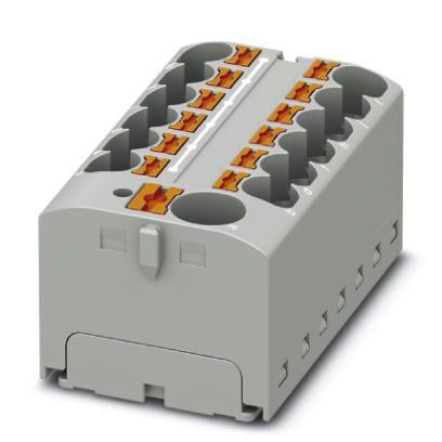 Розподільний блок Phoenix Contact PTFIX 10/12X4 GY 450В 32A Push-in Сірий (3273878)