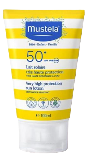 Сонцезахисне молочко для дітей Mustela Lait Solaire Très Haute Protection Bébé-Enfant-Famille SPF50+ 100 ml