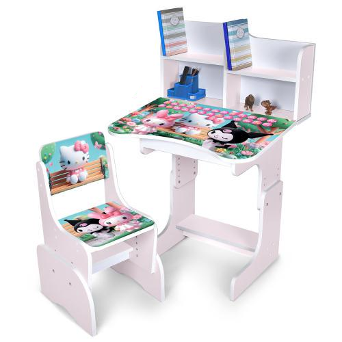 Парта зі стільчиком N 2071-19В-7 Hello Kitty з англійським алфавітом