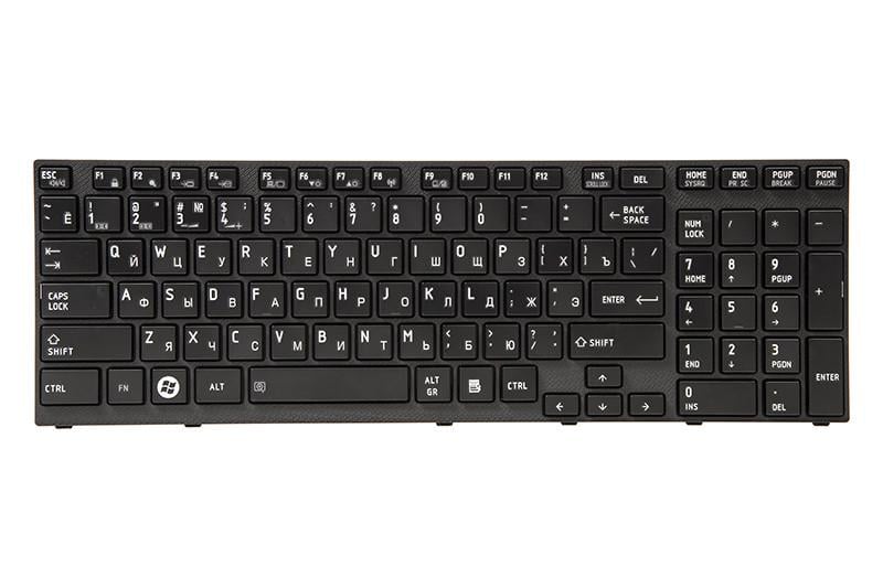 Клавиатура Power для ноутбука TOSHIBA Satellite A660 A665 черный фрейм Черный