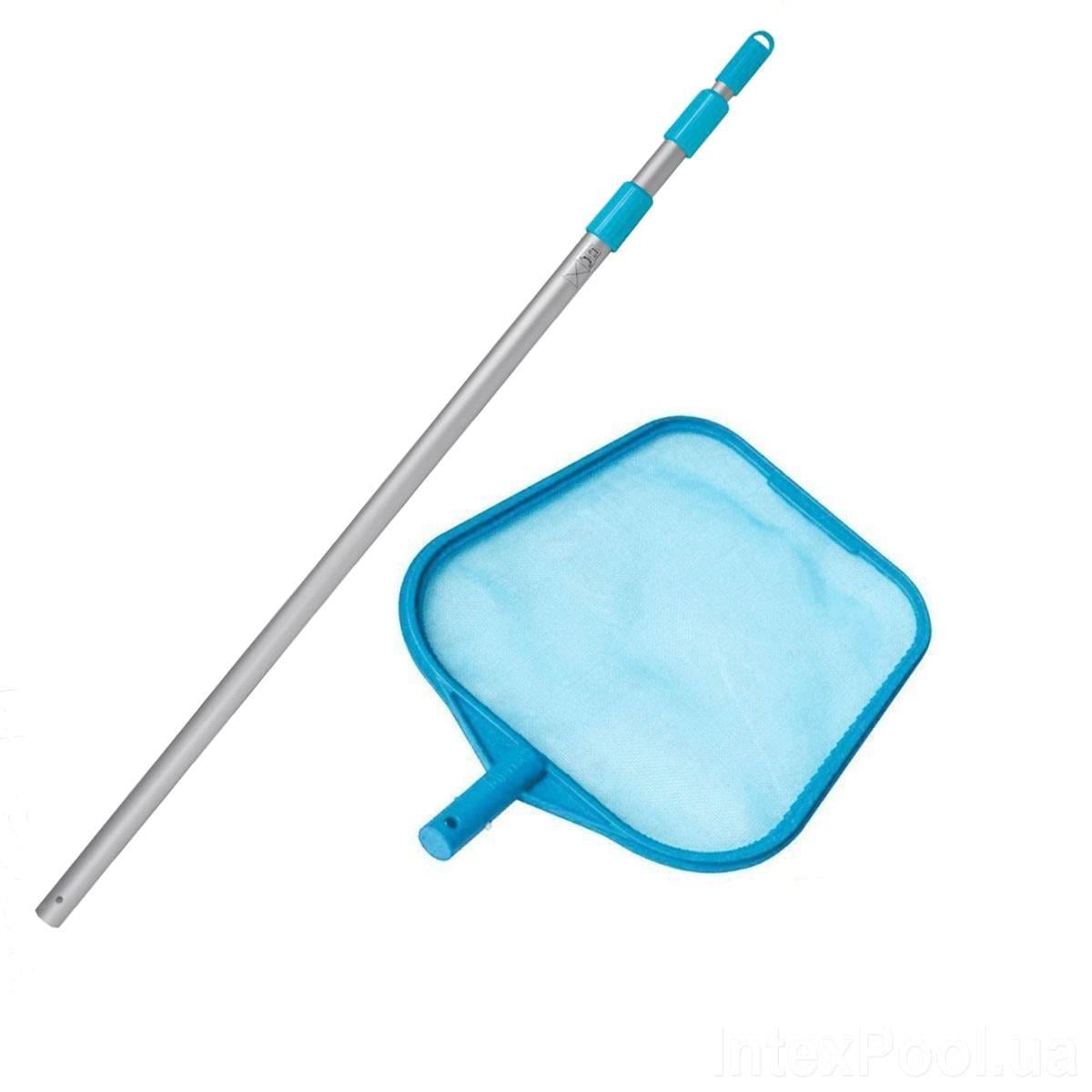 Сачок с телескопической ручкой Intex 29054-2 для очистки верхнего слоя воды D 26,2 мм