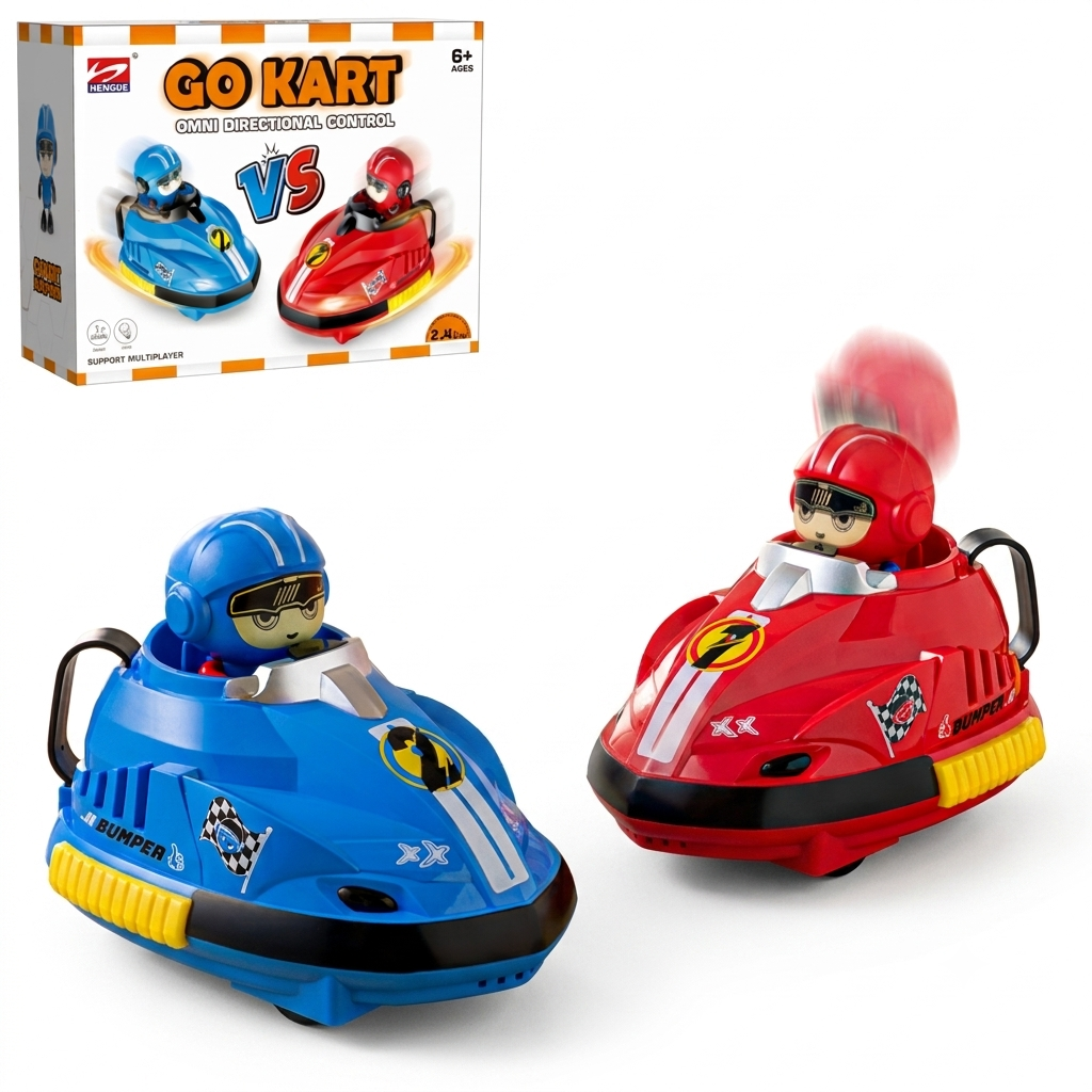 Набор радиоуправляемых машин Go Kart с катапультой 2 шт. Красный/Синий (HD5088)